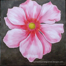Xiamen Simple Pink Flower Paintings On Canvas